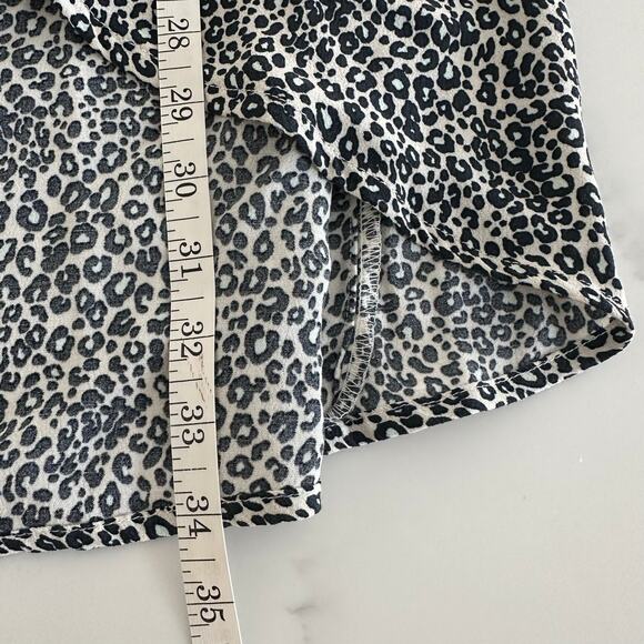American Eagle Wrap Midi Skirt Womens Medium Leopard Print - Picture 2 of 9